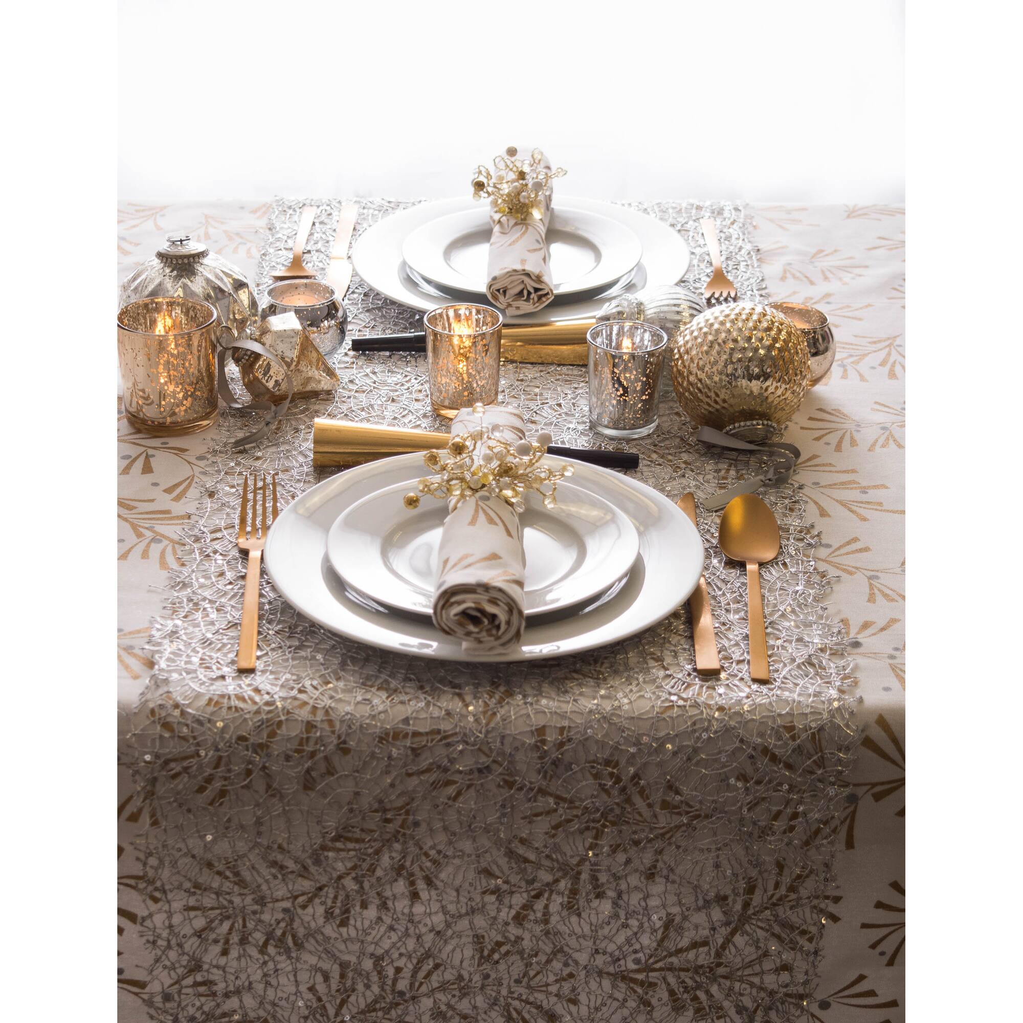 DII® Gold Multi Bead Napkin Rings, 6ct.